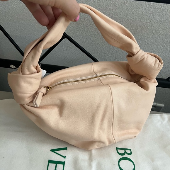 NWT Bottega Veneta melon pink double knot leather handbag - Picture 5 of 16